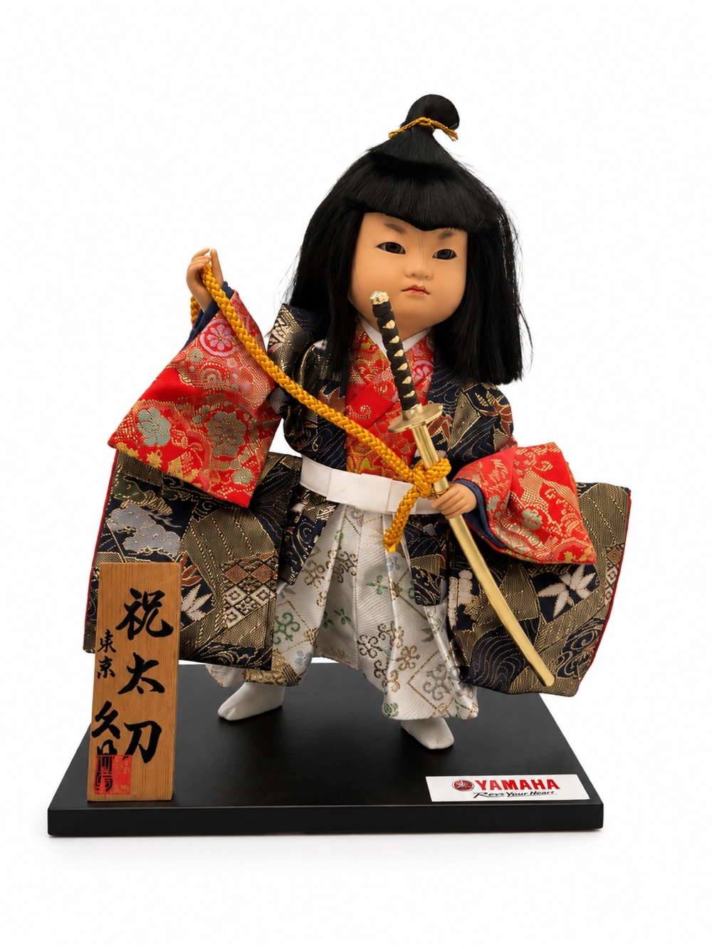 Vintage Yamaha Kyugetsu Samurai Doll – made in Japan (Excellent Condition)
